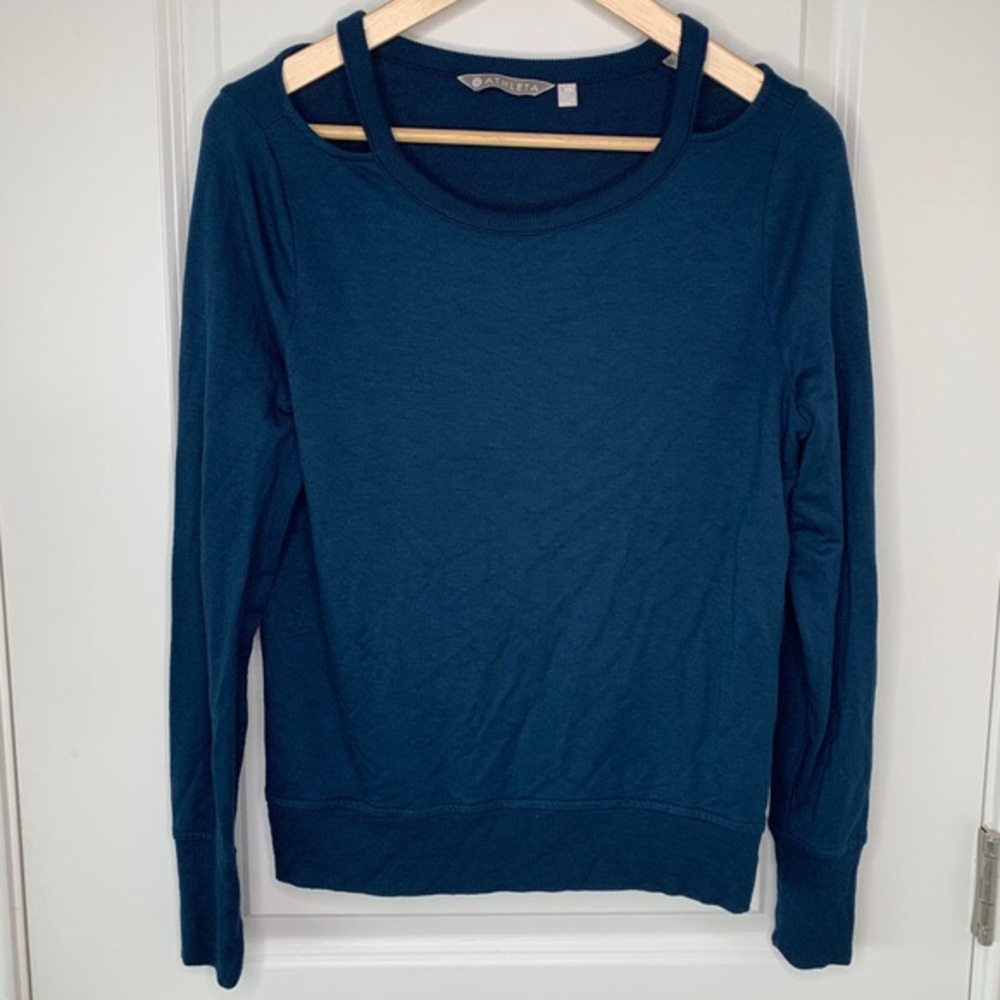 Athleta Cold Shoulder Sweatshirt
